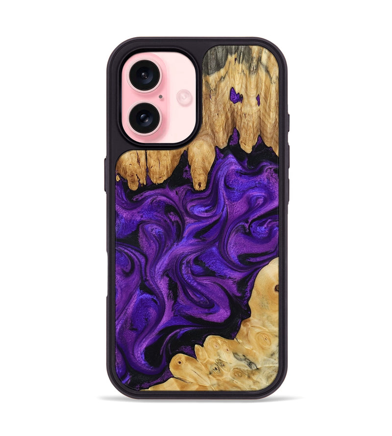 iPhone 16 Wood Phone Case - Freddy (Purple, 807194)