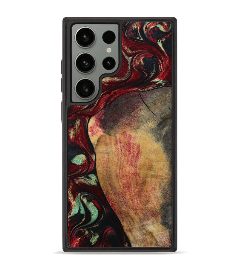 Galaxy S23 Ultra Wood Phone Case - Shanon (Red, 807200)