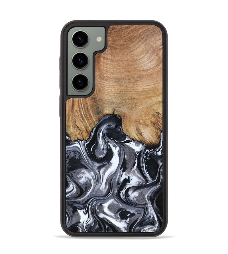 Galaxy S23 Plus Wood Phone Case - Braelyn (Black & White, 807202)