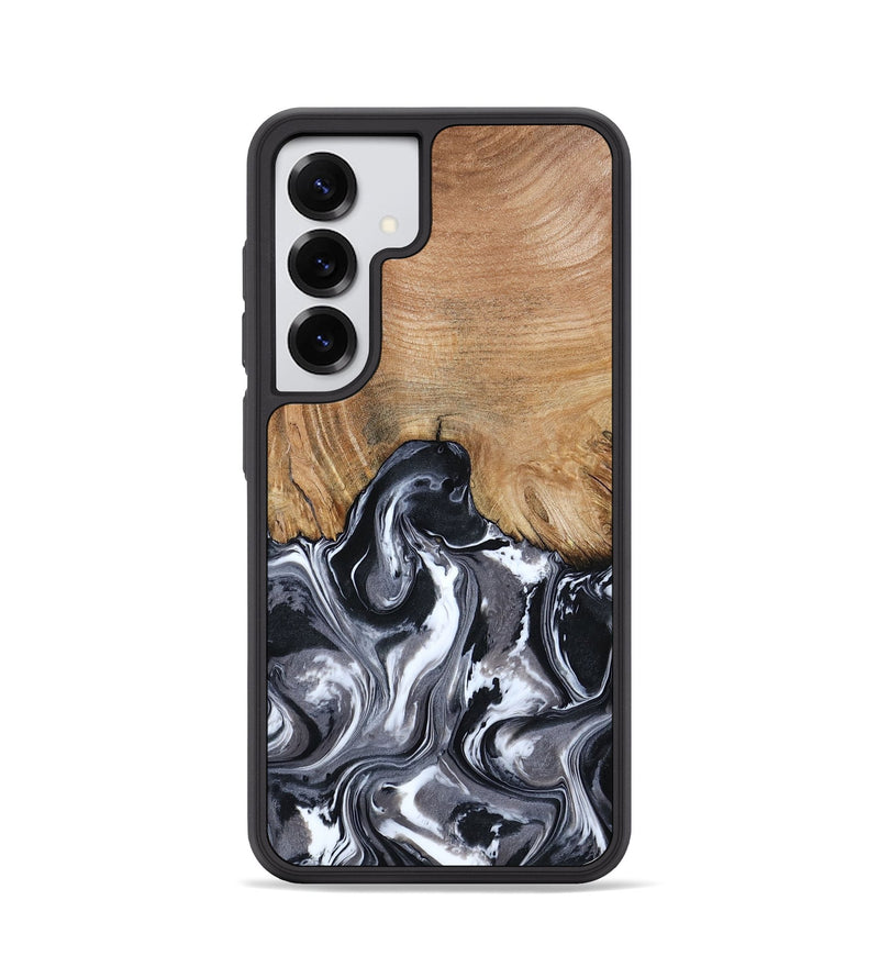 Galaxy S25 Wood Phone Case - Braelyn (Black & White, 807202)