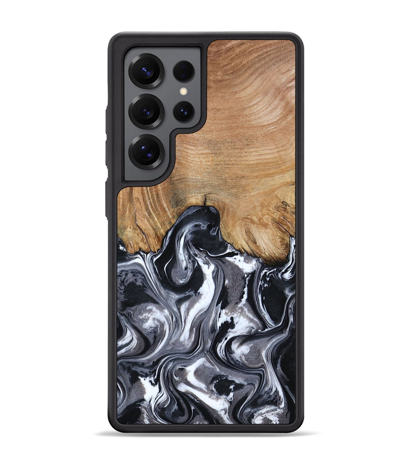 Galaxy S25 Ultra Wood Phone Case - Braelyn (Black & White, 807202)