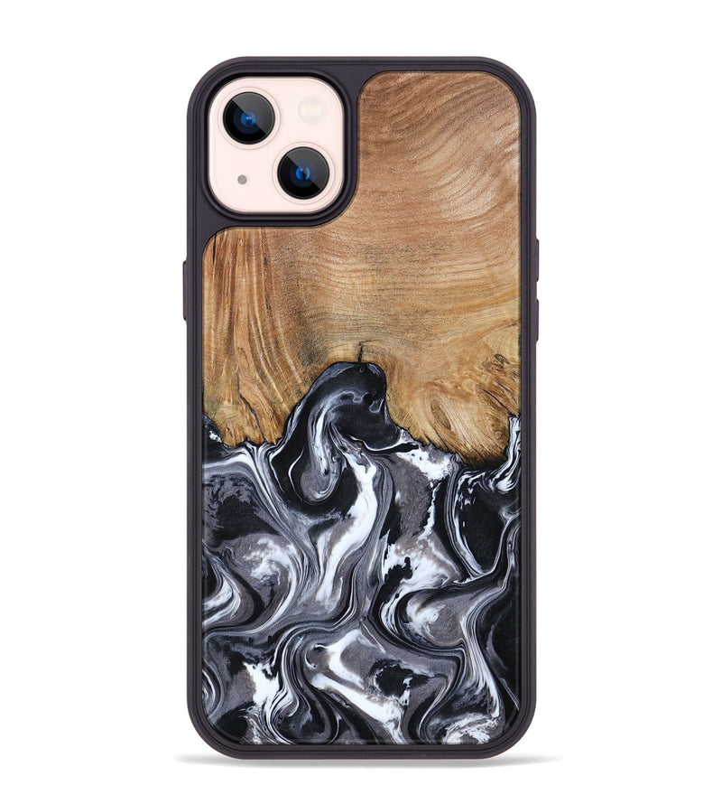 iPhone 14 Plus Wood Phone Case - Braelyn (Black & White, 807202)