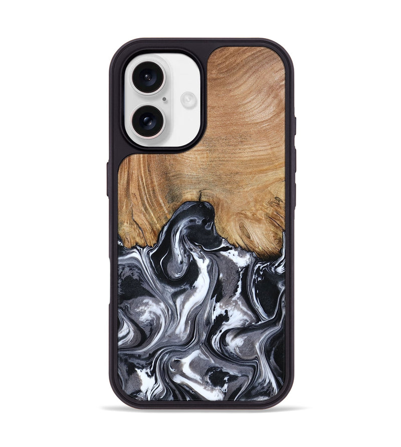 iPhone 17 Wood Phone Case - Braelyn (Black & White, 807202)