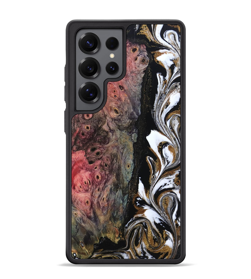 Galaxy S25 Ultra Wood Phone Case - Amelie (Black & White, 807205)