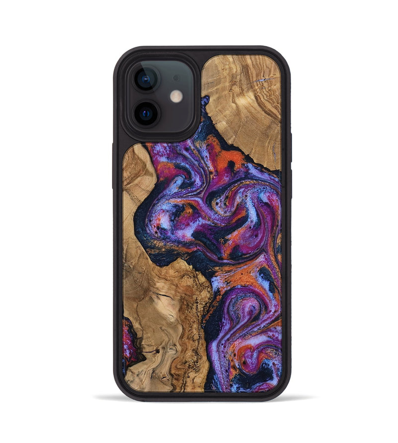 iPhone 12 Wood Phone Case - Sherryl (Blue, 807210)