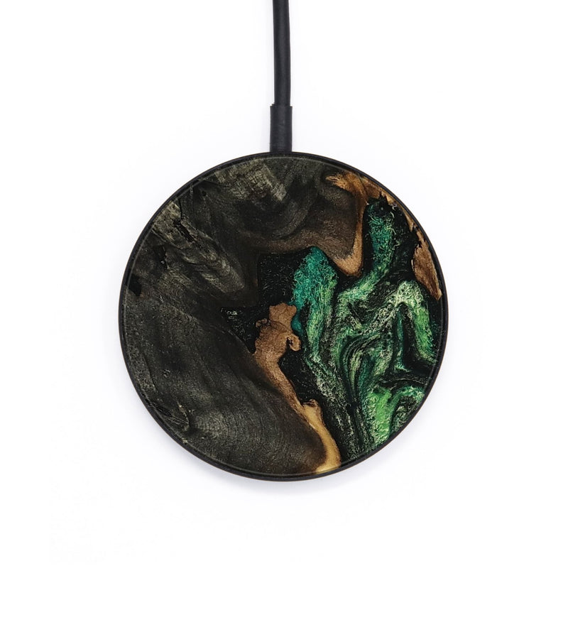 Circle Wood Wireless Charger - Lyndon (Green, 807213)