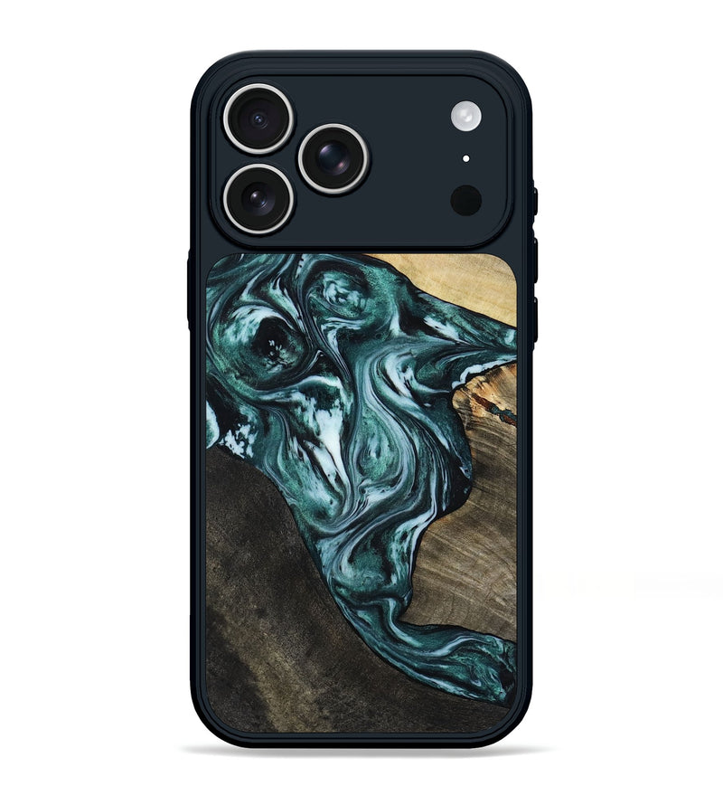iPhone 17 Pro Max Wood Phone Case - Casie (Green, 807215)