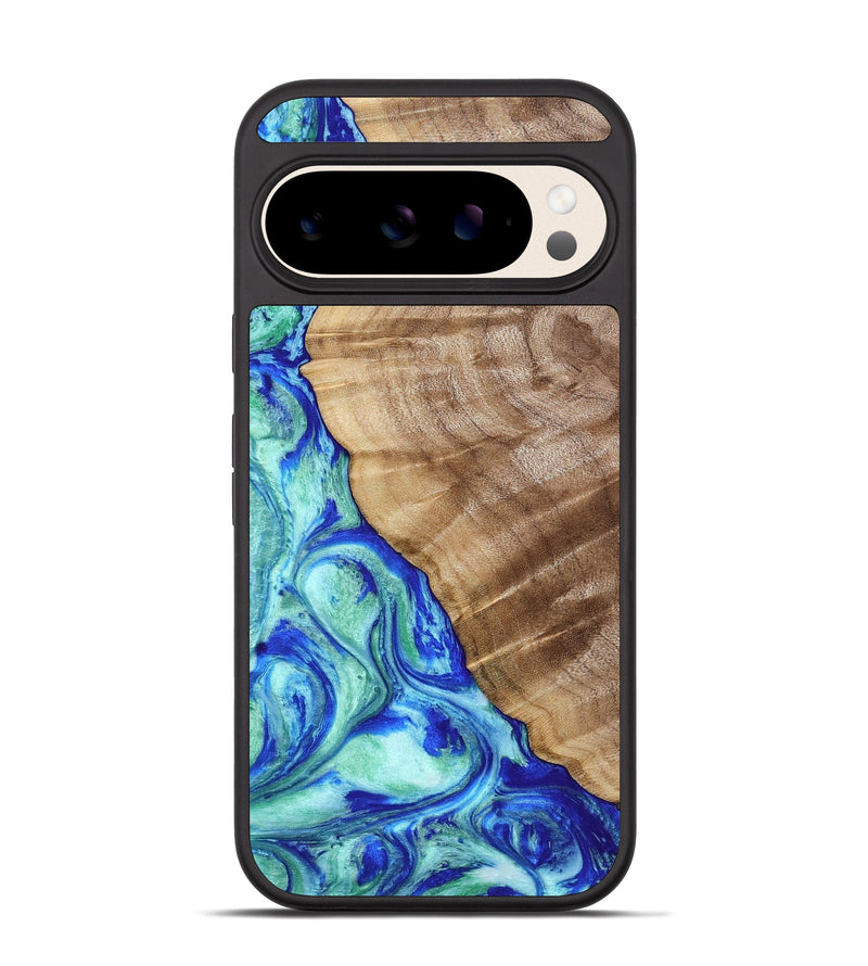Pixel 10 Wood Phone Case - Jaime (Blue, 807218)