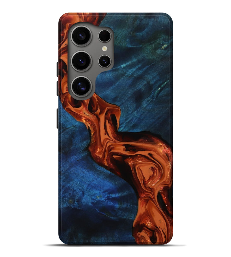 Galaxy S25 Ultra Wood Live Edge Phone Case - Bristol (Red, 807282)