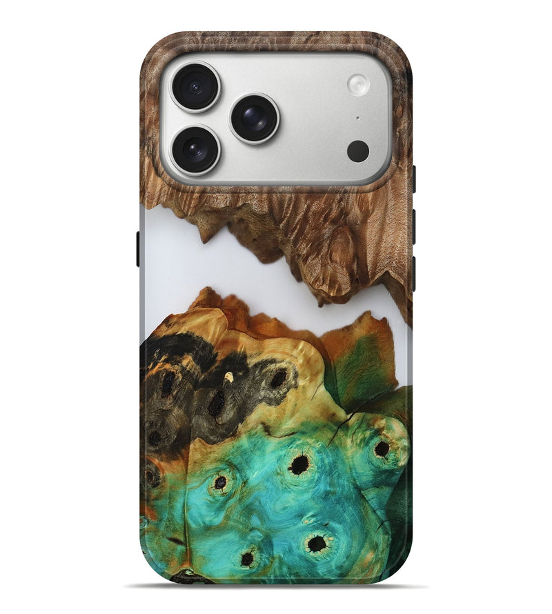 iPhone 17 Pro Max Wood Live Edge Phone Case - Evelyne (Clear, 807290)