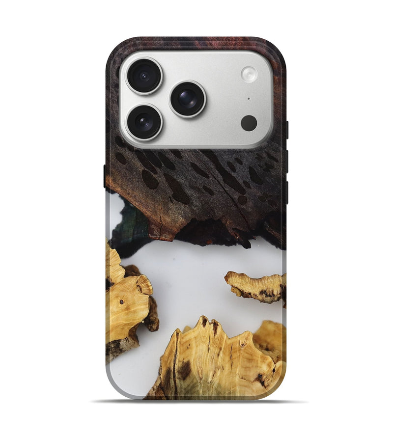 iPhone 17 Pro Wood Live Edge Phone Case - Edison (Clear, 807291)