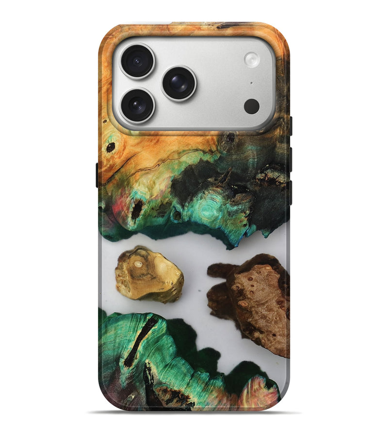 iPhone 17 Pro Max Wood Live Edge Phone Case - Sharla (Clear, 807300)