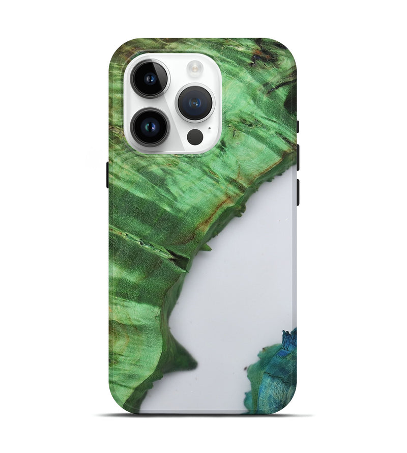 iPhone 15 Pro Wood Live Edge Phone Case - Hailie (Clear, 807301)