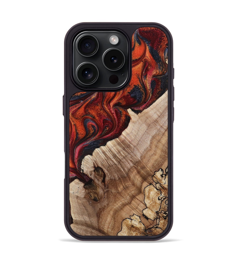 iPhone 16 Pro Wood Phone Case - Kent (Red, 807331)