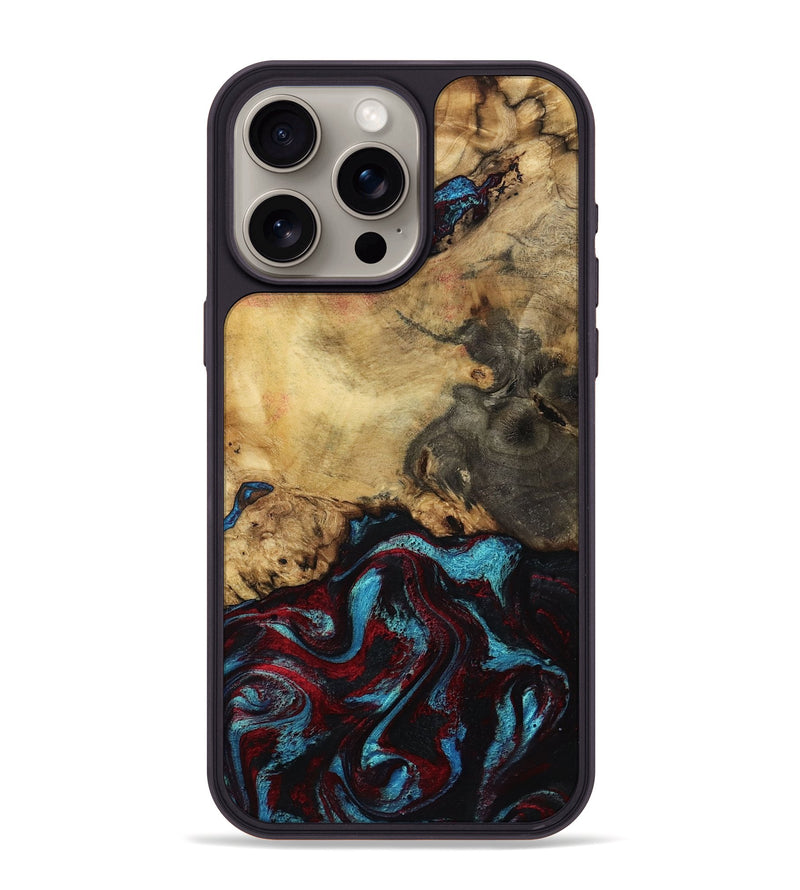 iPhone 15 Pro Max Wood Phone Case - Emilee (Red, 807333)
