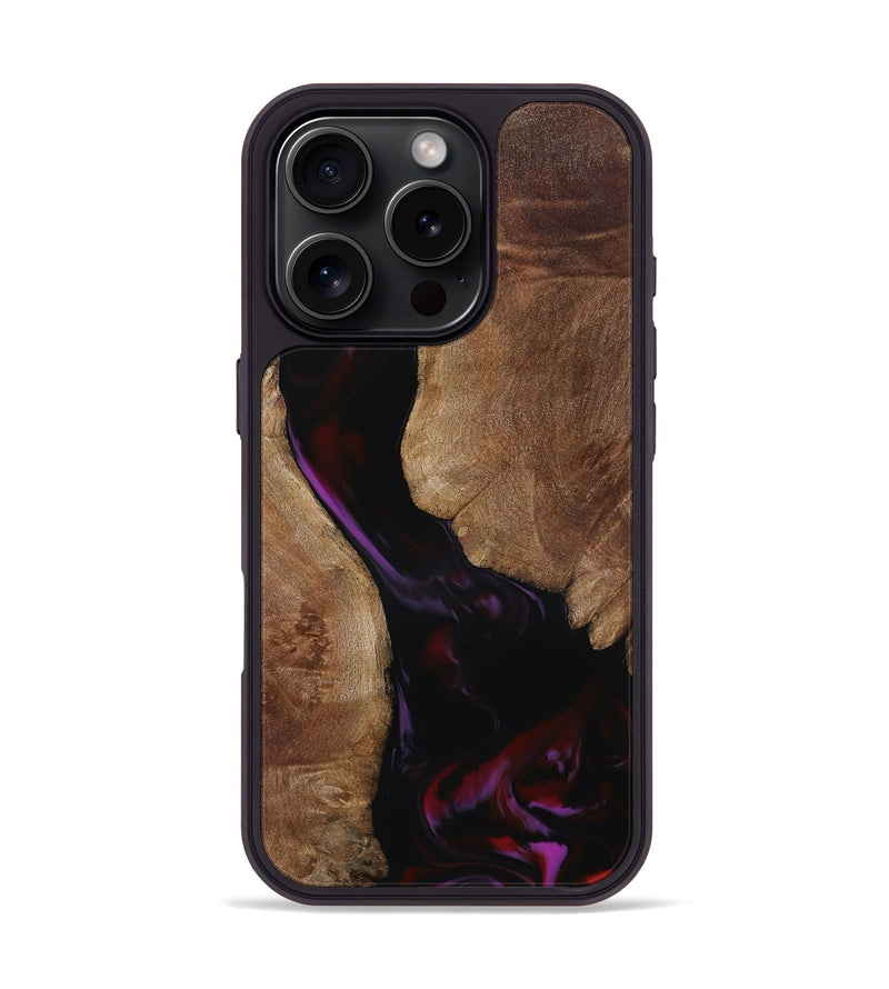 iPhone 16 Pro Wood Phone Case - Myah (Purple, 807334)
