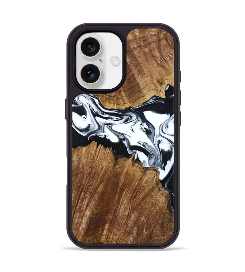 iPhone 17 Wood Phone Case - Orin (Black & White, 807339)
