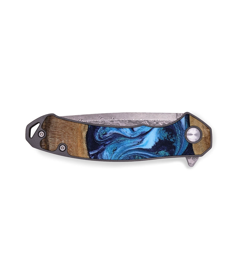 EDC Wood Pocket Knife - Pam (Blue, 807340)