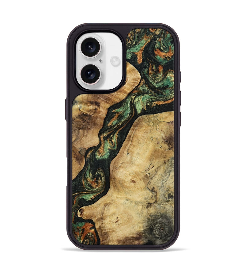iPhone 17 Wood Phone Case - Raekwon (Green, 807341)