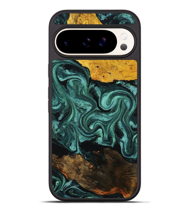 Pixel 9 Pro XL Wood Phone Case - Eliseo (Green, 807344)