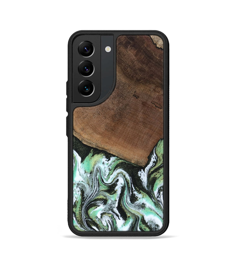 Galaxy S22 Wood Phone Case - Cindi (Green, 807345)