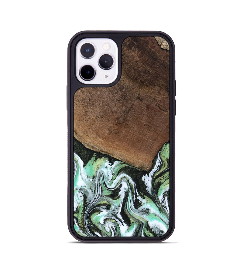 iPhone 11 Pro Wood Phone Case - Cindi (Green, 807345)