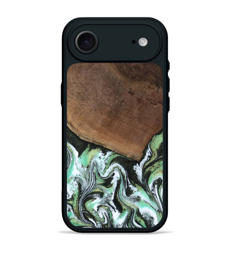 iPhone 17 Air Wood Phone Case - Cindi (Green, 807345)
