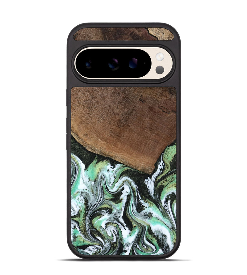 Pixel 10 Wood Phone Case - Cindi (Green, 807345)