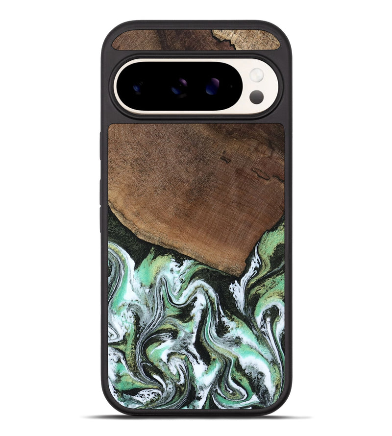 Pixel 10 Pro XL Wood Phone Case - Cindi (Green, 807345)