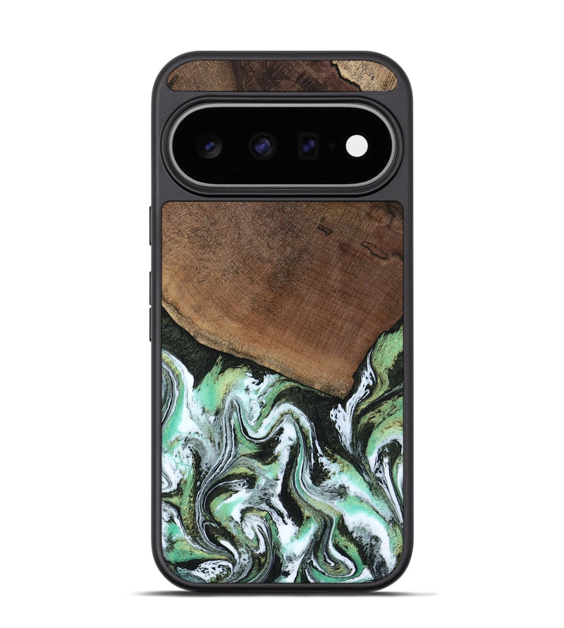 Pixel 11 Pro Wood Phone Case - Cindi (Green, 807345)