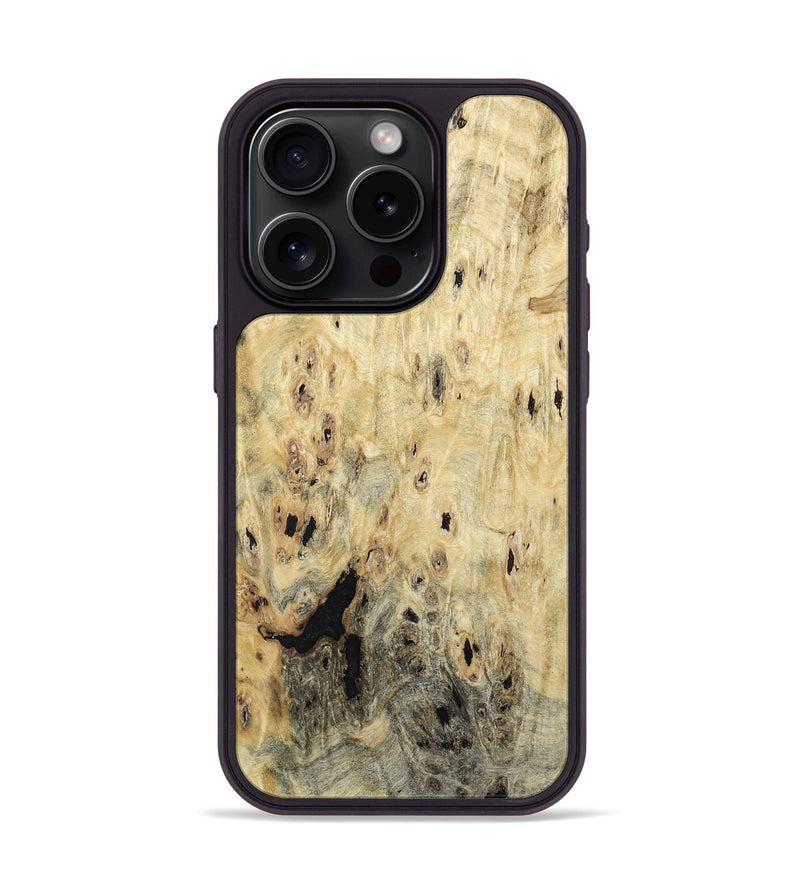 iPhone 15 Pro Wood Phone Case - Breann (Wood Burl, 807372)