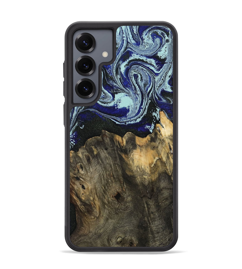 Galaxy S25 Plus Wood Phone Case - Loni (Blue, 807410)