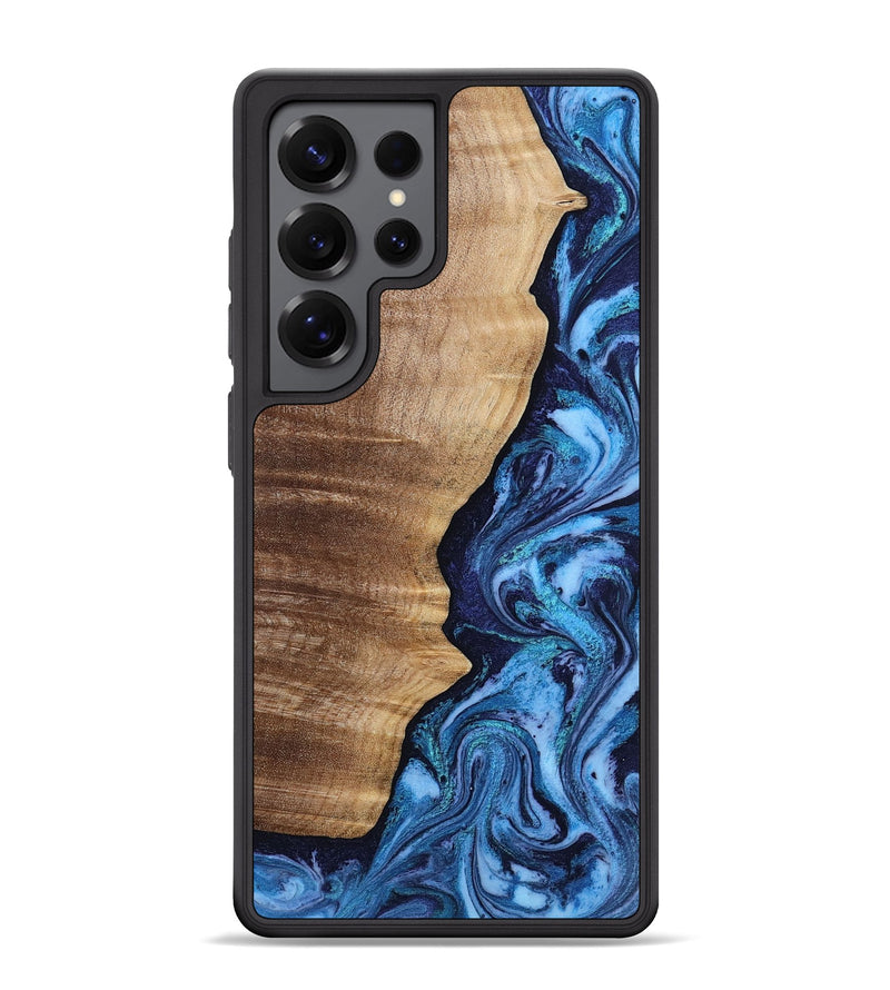 Galaxy S25 Ultra Wood Phone Case - Christy (Blue, 807436)