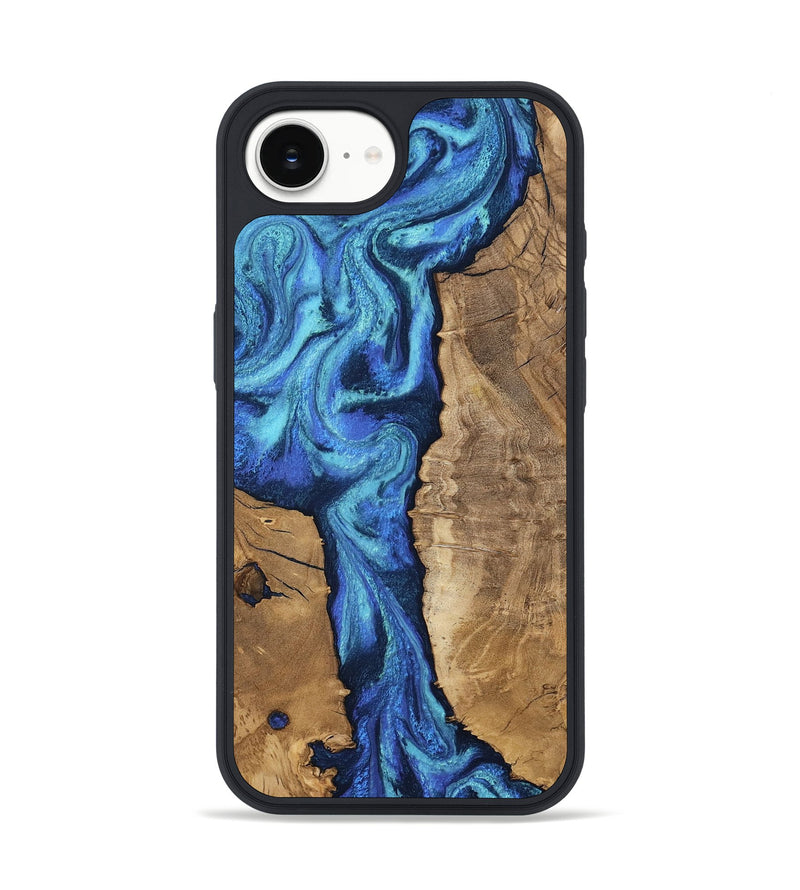 iPhone 16e Wood Phone Case - Jakai (Blue, 807439)
