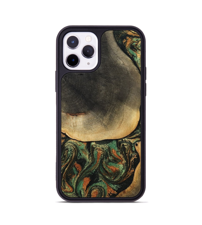 iPhone 11 Pro Wood Phone Case - Liliana (Green, 807443)