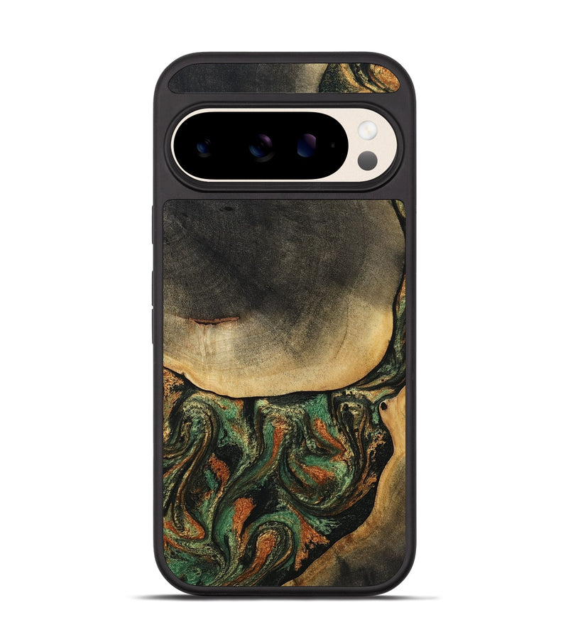 Pixel 10 Pro Wood Phone Case - Liliana (Green, 807443)