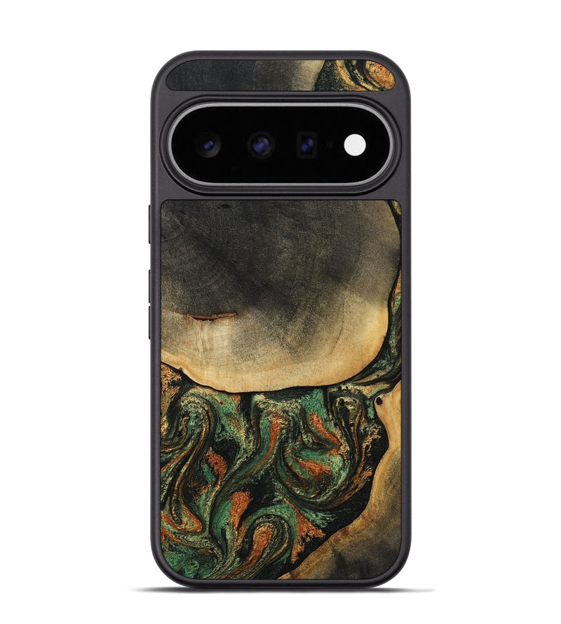 Pixel 11 Pro Wood Phone Case - Liliana (Green, 807443)