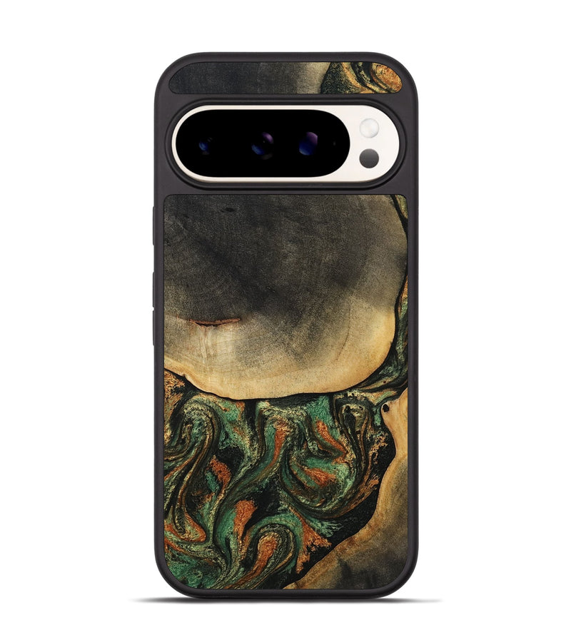 Pixel 9 Pro Wood Phone Case - Liliana (Green, 807443)