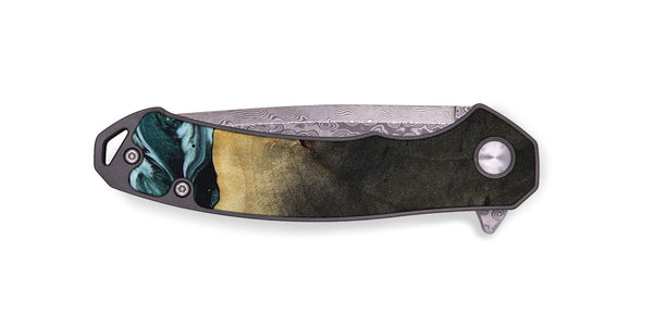 EDC Wood Pocket Knife - Love (Green, 807447)