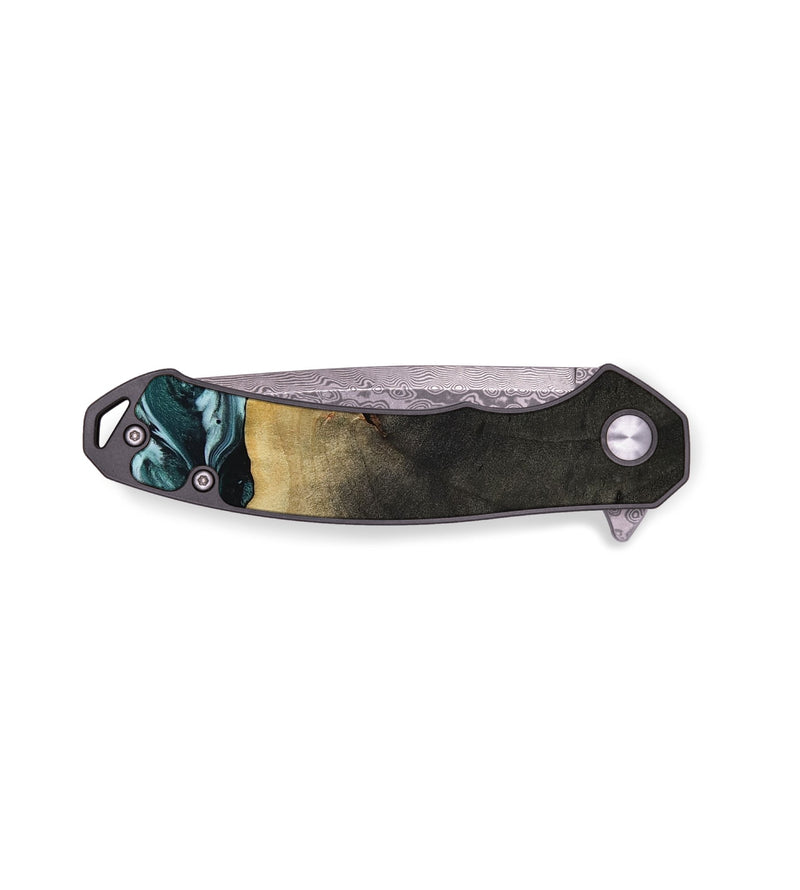 EDC Wood Pocket Knife - Love (Green, 807447)