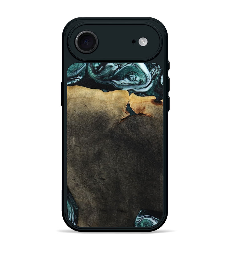 iPhone 17 Air Wood Phone Case - Love (Green, 807447)