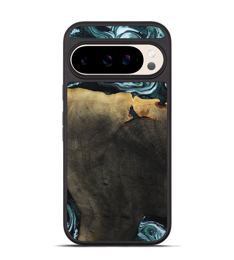 Pixel 10 Wood Phone Case - Love (Green, 807447)