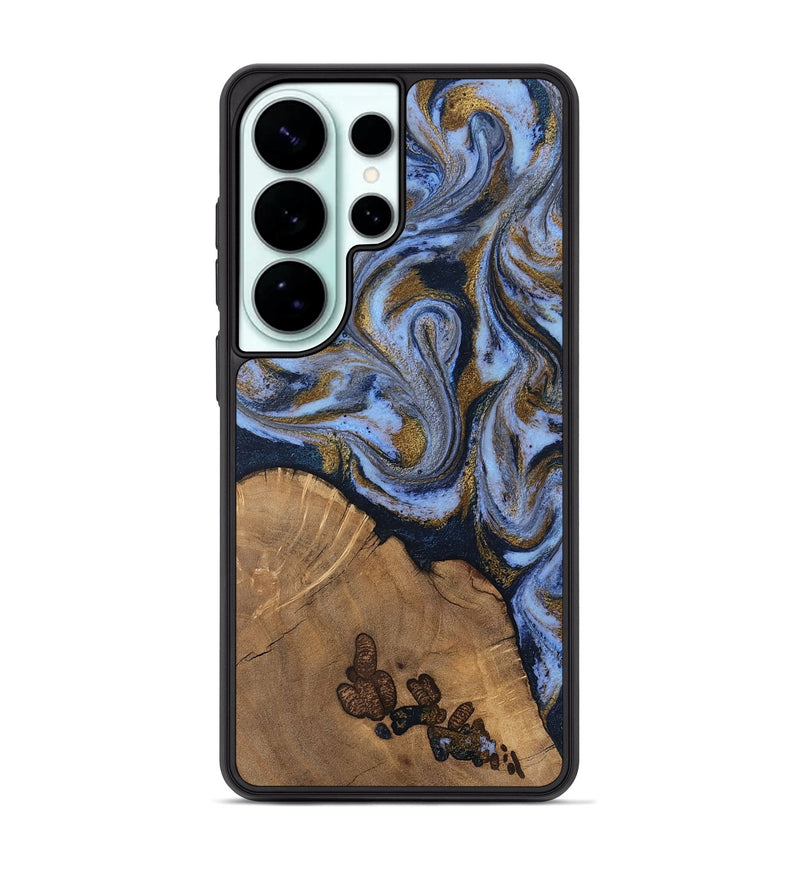 Galaxy S26 Ultra Wood Phone Case - Delphia (Teal & Gold, 807504)