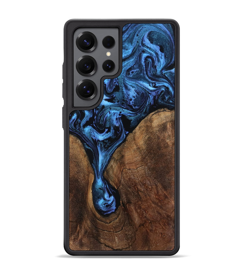 Galaxy S25 Ultra Wood Phone Case - Milana (Blue, 807528)