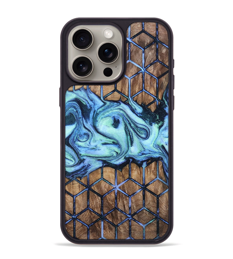iPhone 15 Pro Max Wood Phone Case - Inaya (Pattern, 807531)