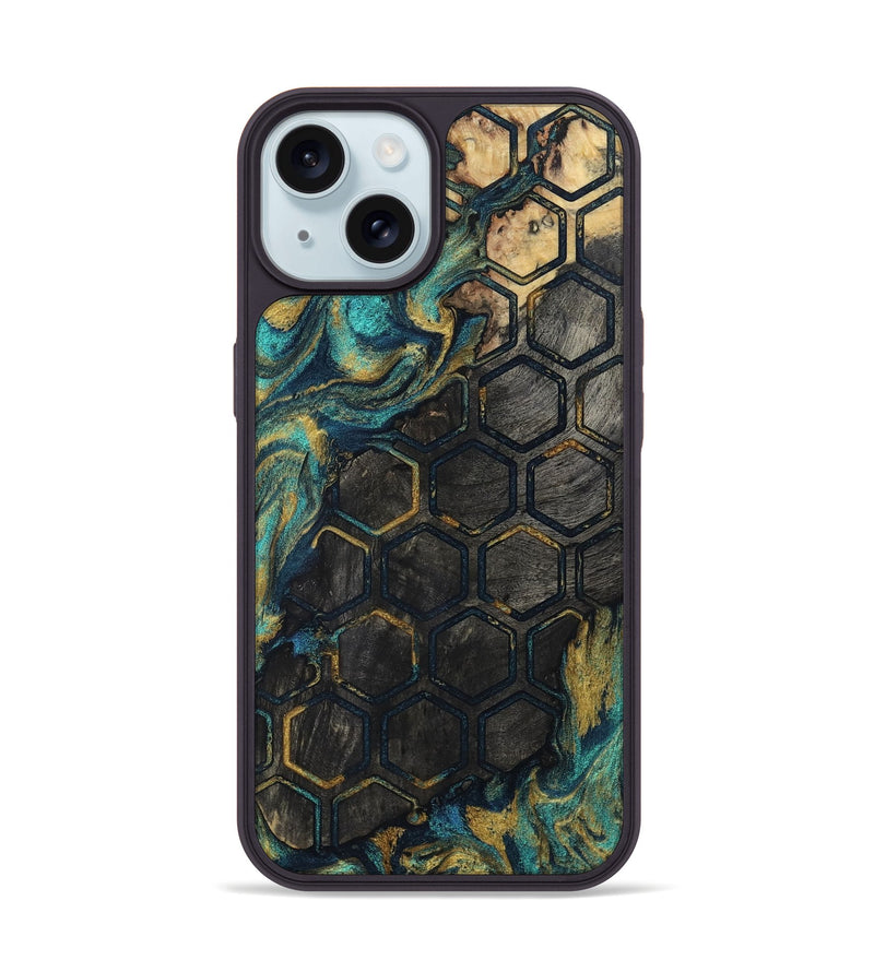 iPhone 15 Wood Phone Case - Adela (Pattern, 807533)