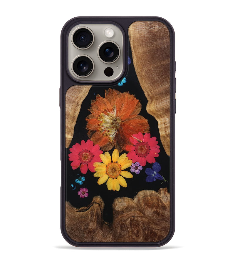 iPhone 16 Pro Max Wood Phone Case - Camilla (Bloom, 807558)