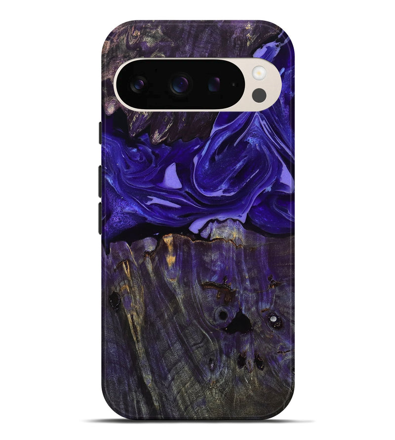 Pixel 10 Pro XL Wood Live Edge Phone Case - Emily (Purple, 807676)