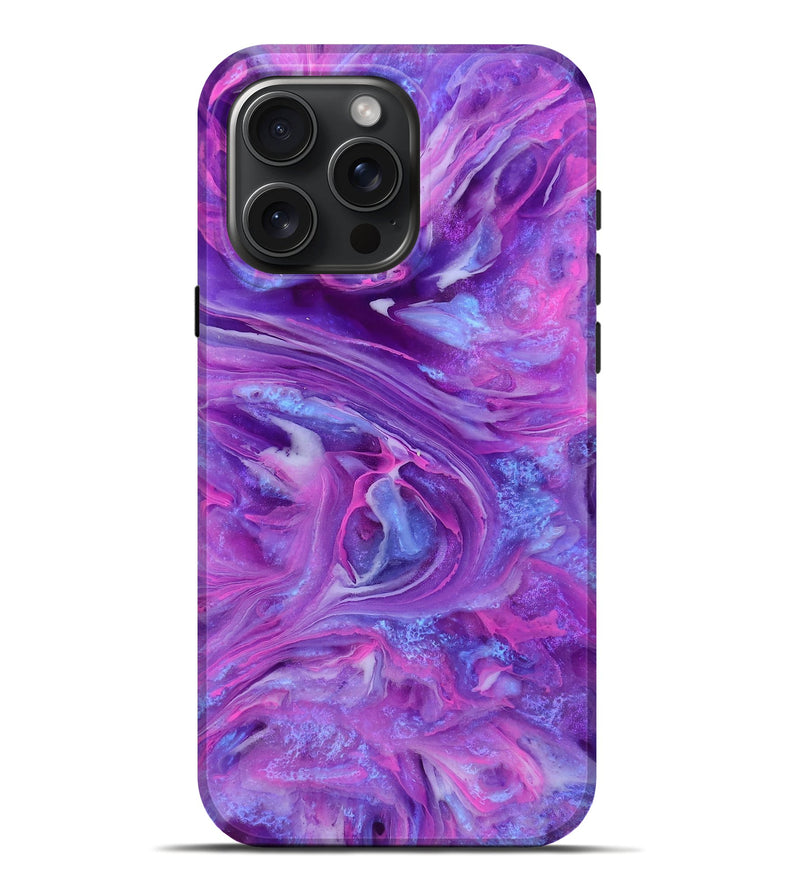 iPhone 16 Pro Max ResinArt Live Edge Phone Case - Shmuel (Purple, 807693)