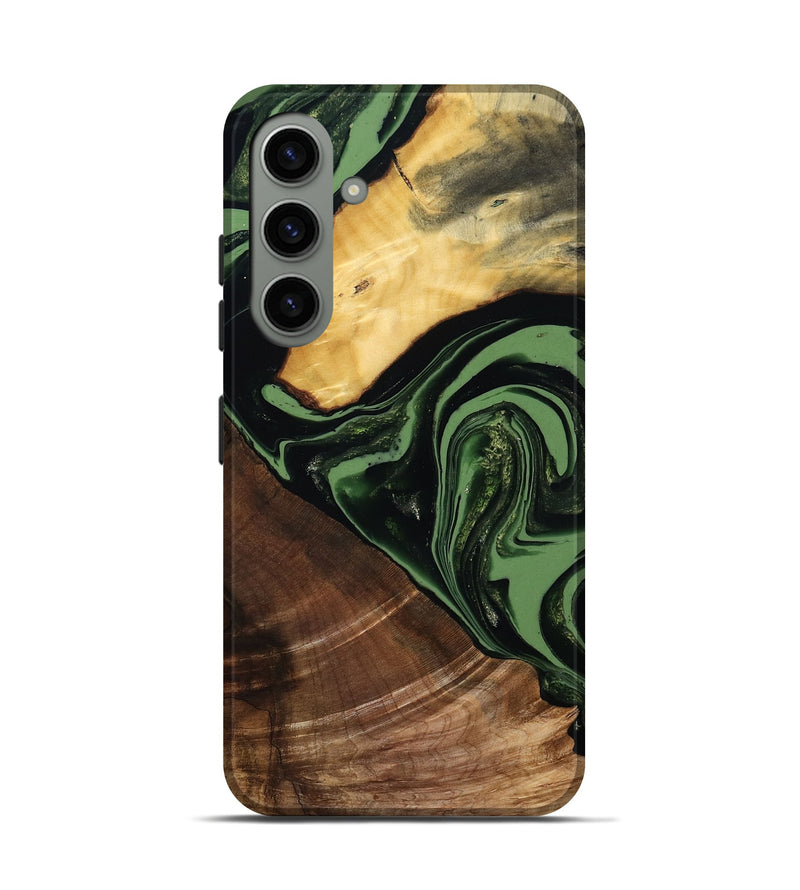 Galaxy S24 Wood Live Edge Phone Case - Elden (Green, 807710)